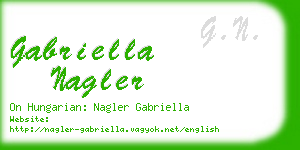 gabriella nagler business card